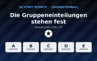 Artikelbild: Die Gruppeneinteilungen für die Herbstrunde 2026/27 stehen fest – A- bis E-Junioren