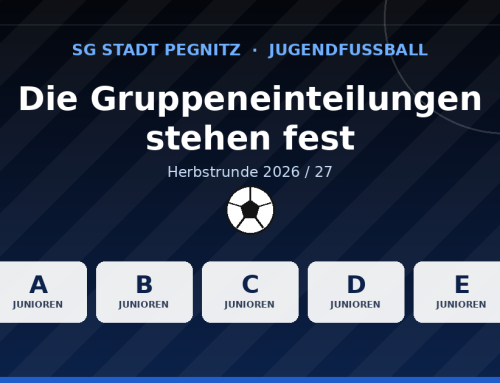 Die Gruppeneinteilungen stehen fest: So spielt die SG Stadt Pegnitz in der Herbstrunde 2026/27
